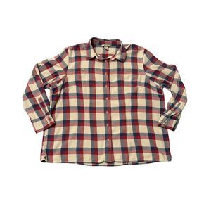 Duluth Trading Co Plaid Long Sleeve Women's Button Down Size 2XL